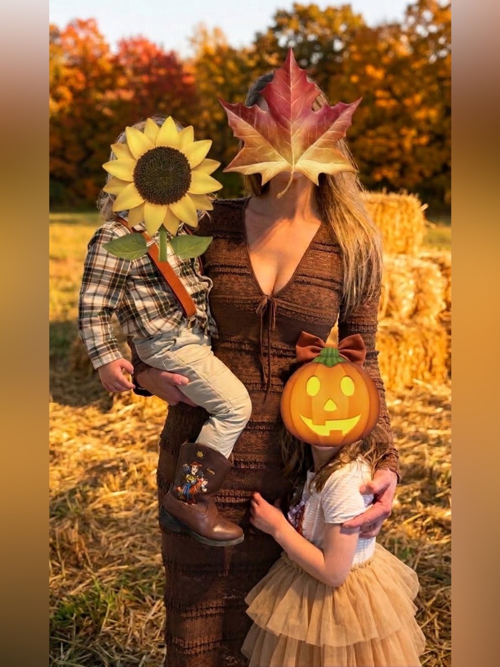 Textured Maxi Dress- Fall Family Seasonal Autumn Photos! Fall Dress Long Sleeve